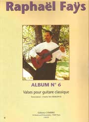 Album n° 6,Valses pour guitare classique : Raphaël Faÿs
