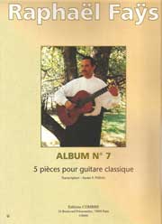 Album n° 7,5 pièces pour guitare classique : Raphaël Faÿs